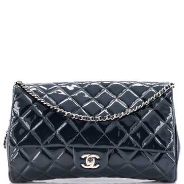 CHANEL Clutch with Chain Quilted Patent