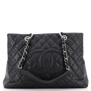 CHANEL Grand Shopping Tote Quilted Caviar