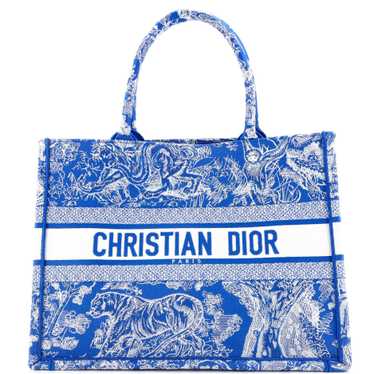 Christian Dior Book Tote Embroidered Canvas Medium - image 1