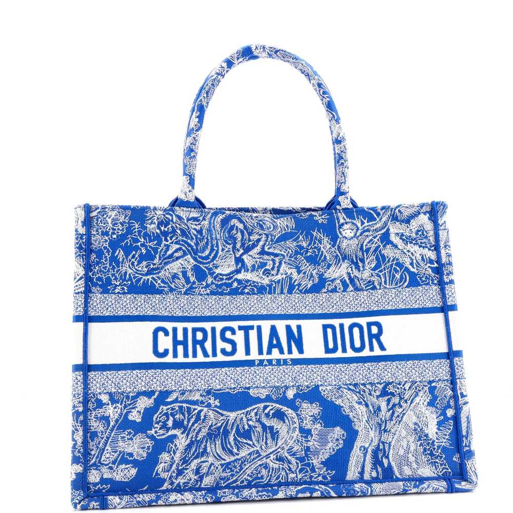 Christian Dior Book Tote Embroidered Canvas Medium - image 2