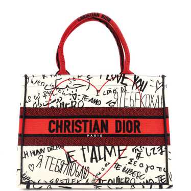 Christian Dior Book Tote Embroidered Canvas Medium - image 1