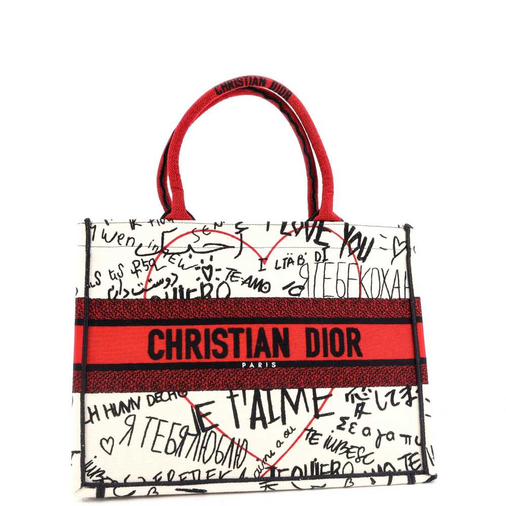 Christian Dior Book Tote Embroidered Canvas Medium - image 2