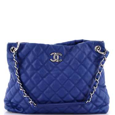 CHANEL Easy Tote Quilted Caviar Large