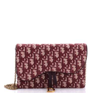 Christian Dior Saddle Chain Clutch Oblique Canvas - image 1