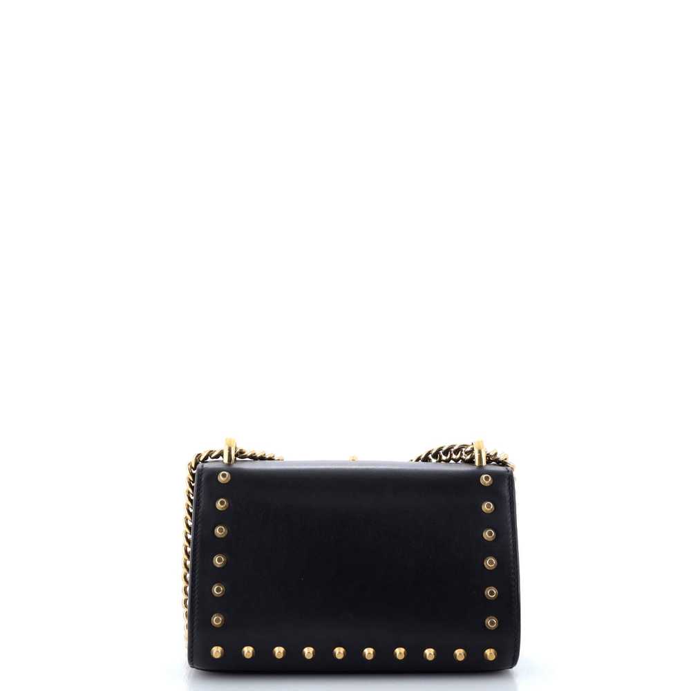 GUCCI Pearly Padlock Shoulder Bag Studded Leather… - image 3