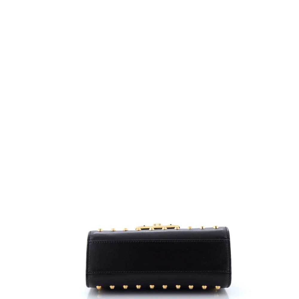 GUCCI Pearly Padlock Shoulder Bag Studded Leather… - image 4