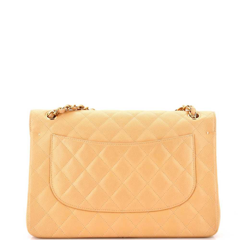 CHANEL Classic Double Flap Bag Quilted Caviar Jum… - image 3