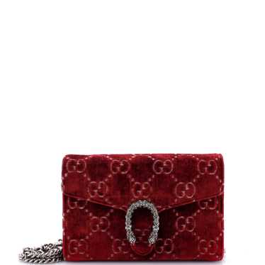 GUCCI Dionysus Chain Wallet GG Velvet Small