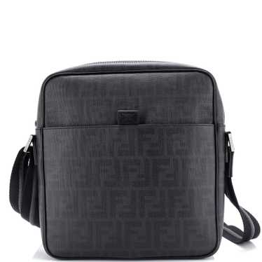 FENDI Front Pocket Messenger Bag Zucca Coated Can… - image 1