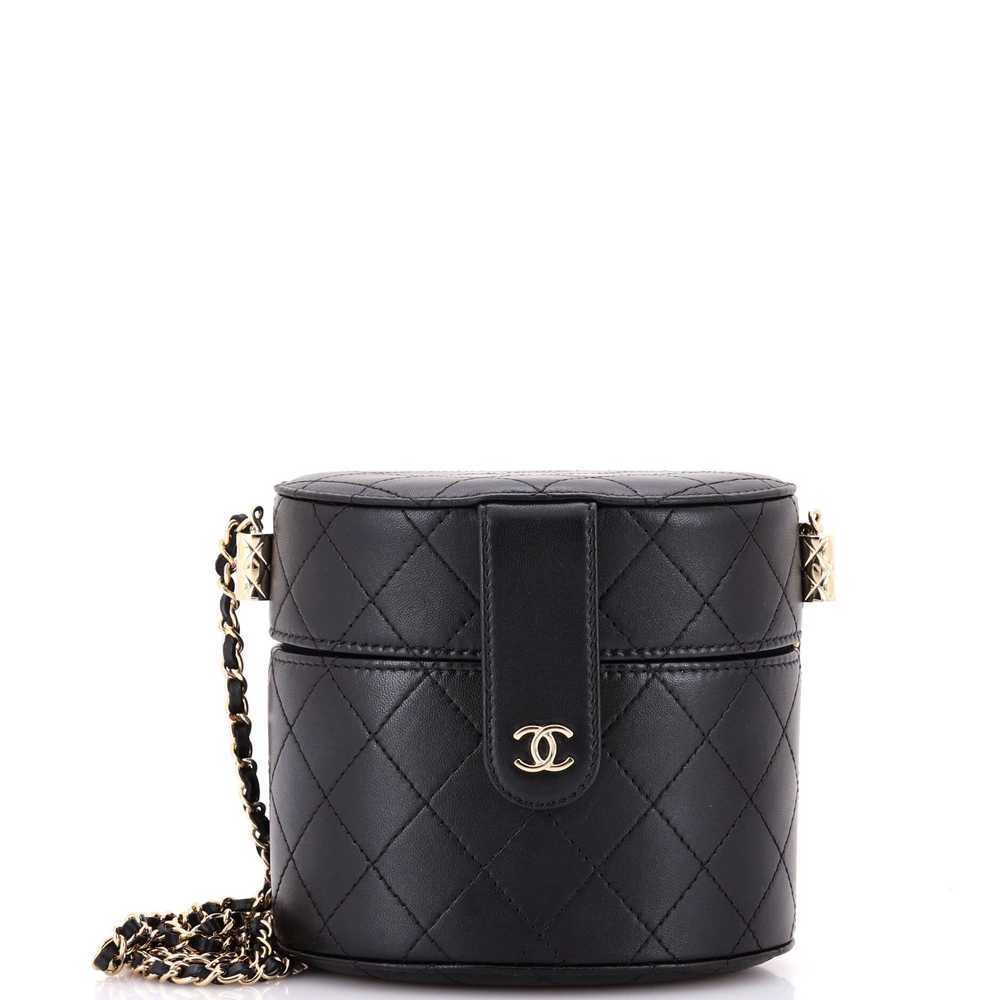 CHANEL CC Allure Vanity Case with Chain Quilted L… - image 1