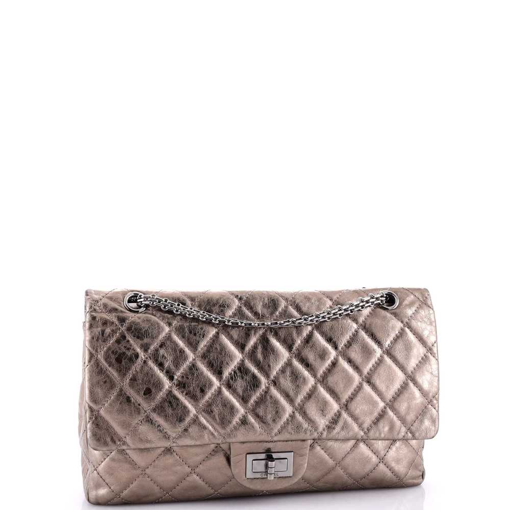 CHANEL Reissue 2.55 Flap Bag Quilted Metallic Age… - image 2