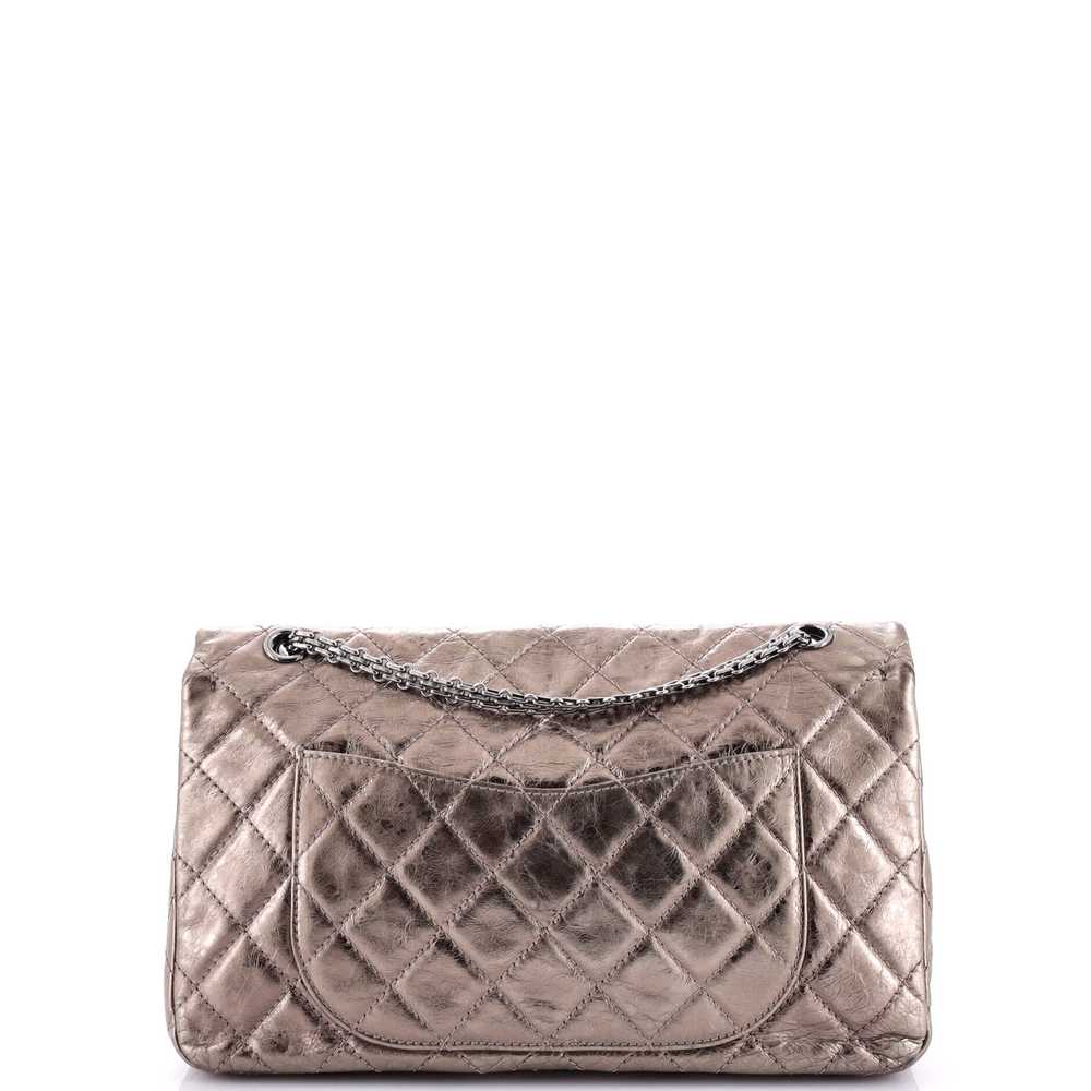 CHANEL Reissue 2.55 Flap Bag Quilted Metallic Age… - image 3