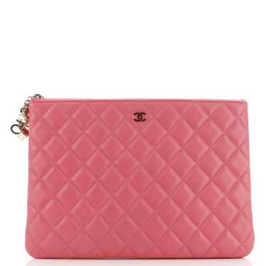 CHANEL CC Casino O Case Clutch Quilted Lambskin M… - image 1