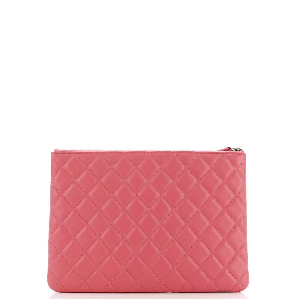 CHANEL CC Casino O Case Clutch Quilted Lambskin M… - image 4