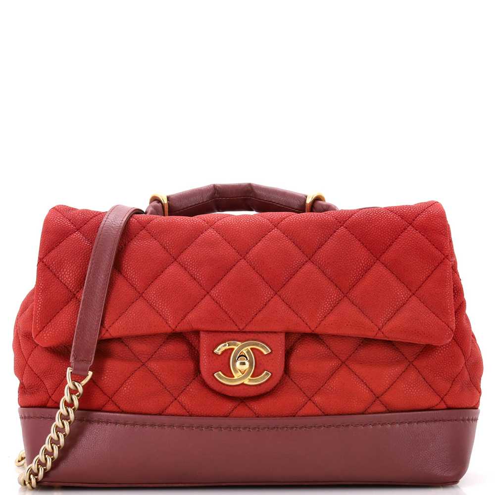 CHANEL Globetrotter Flap Bag Quilted Caviar Medium - image 1