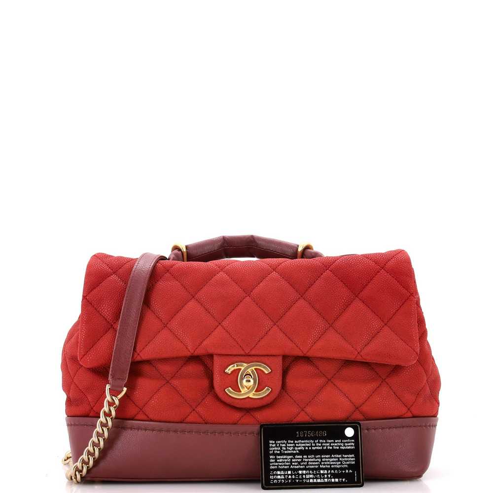 CHANEL Globetrotter Flap Bag Quilted Caviar Medium - image 2