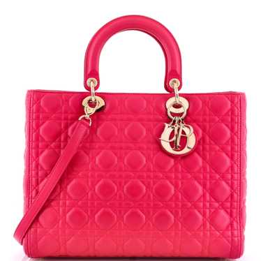 Christian Dior Lady Dior Bag Cannage Quilt Lambski