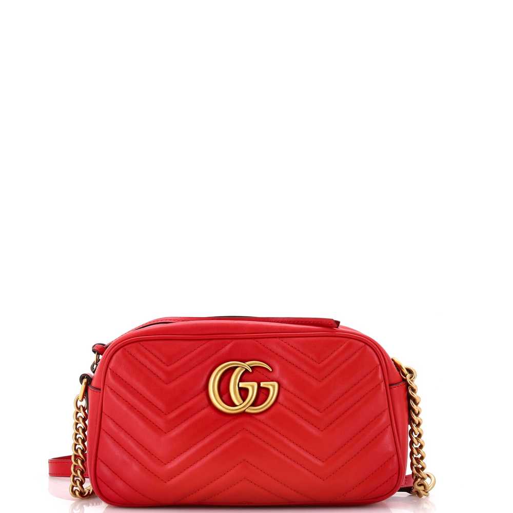 GUCCI GG Marmont Shoulder Bag Matelasse Leather S… - image 1