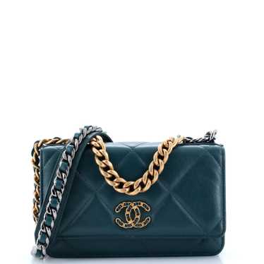 CHANEL 19 Wallet on Chain Quilted Goatskin