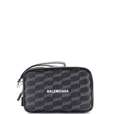 Balenciaga Signature Clutch Bag BB Monogram Coated