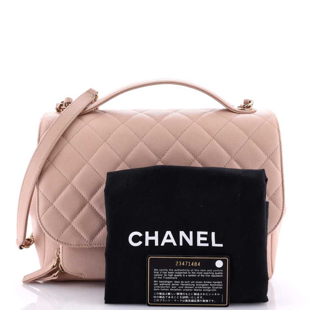 CHANEL Business Affinity Flap Bag Quilted Caviar … - image 2