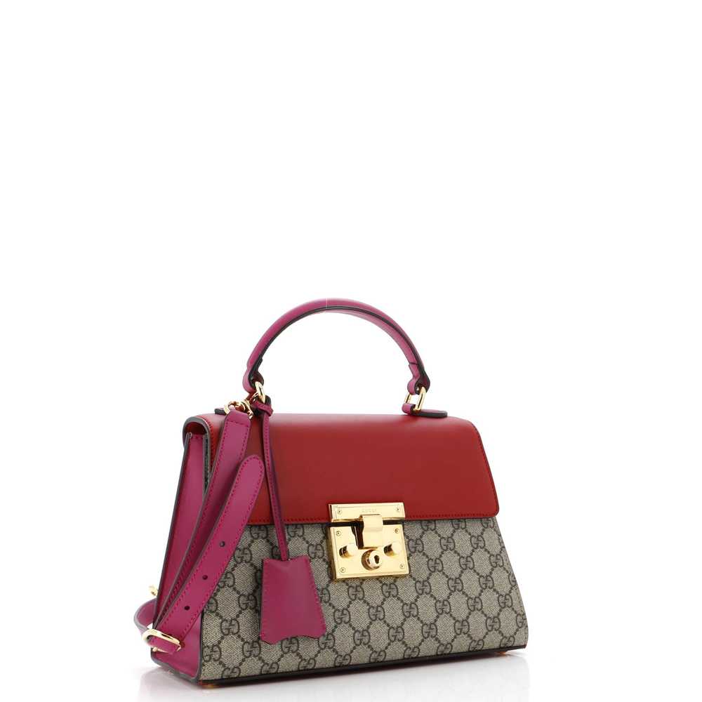 GUCCI Padlock Top Handle Bag GG Coated Canvas and… - image 2