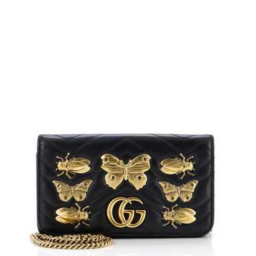 GUCCI GG Marmont Chain Flap Bag Embellished Matela