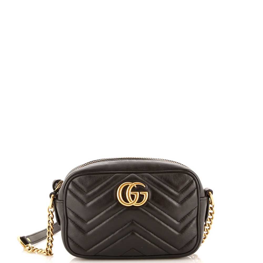 GUCCI GG Marmont Shoulder Bag Matelasse Leather M… - image 1