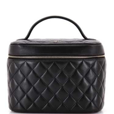 CHANEL Cosmetic Case Quilted Lambskin Small