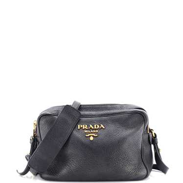 PRADA Dual Strap Double Zip Camera Bag Vitello Dai