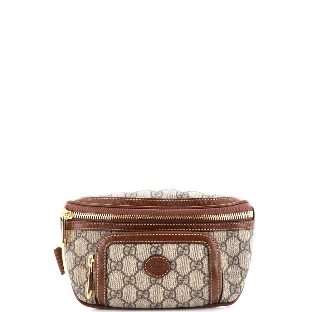 GUCCI Interlocking G Patch Belt Bag GG Coated Can… - image 1