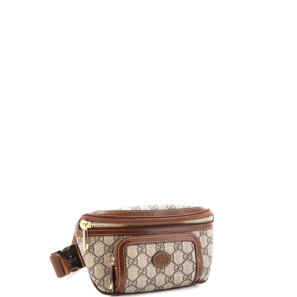 GUCCI Interlocking G Patch Belt Bag GG Coated Can… - image 2