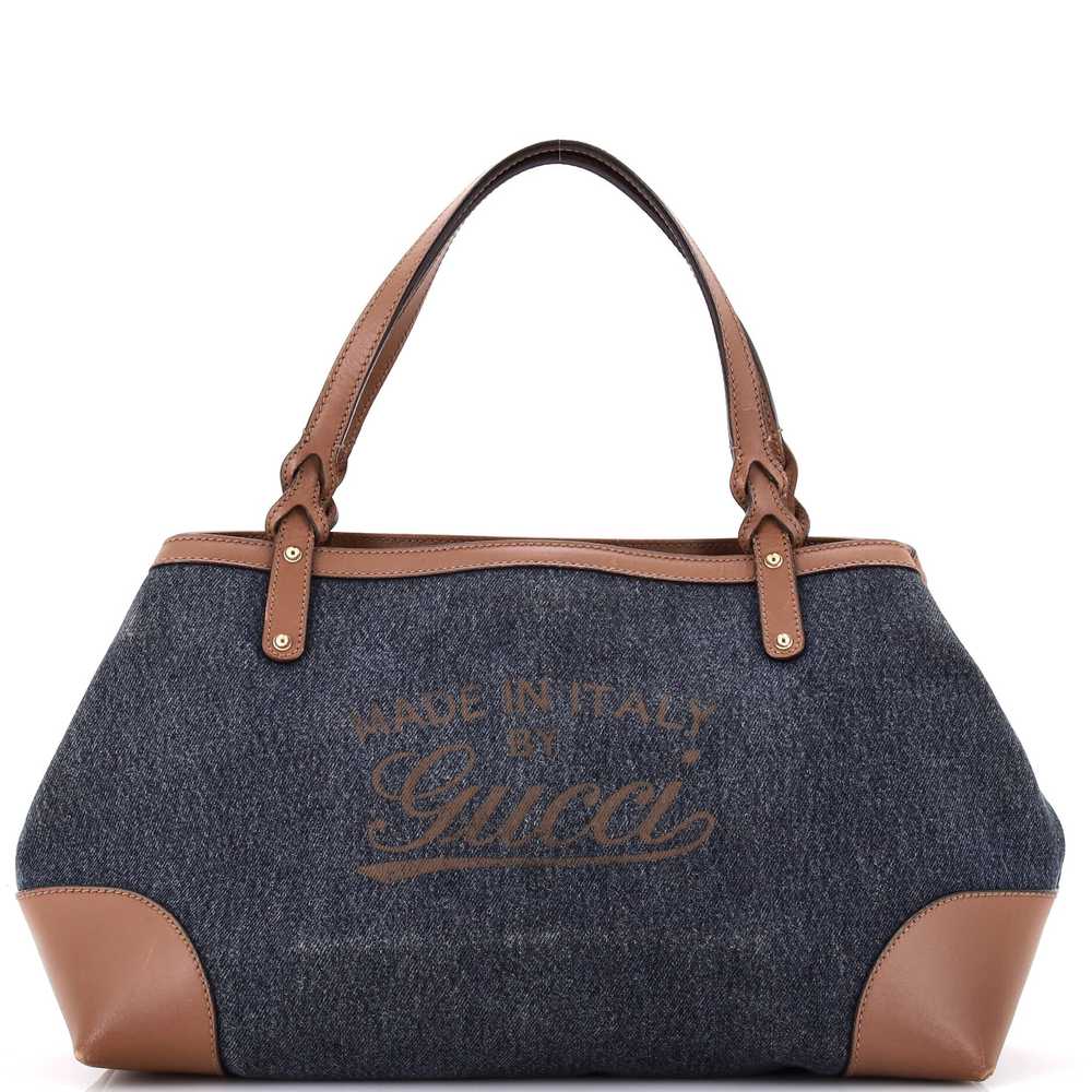 GUCCI Craft Tote Denim Medium - image 1