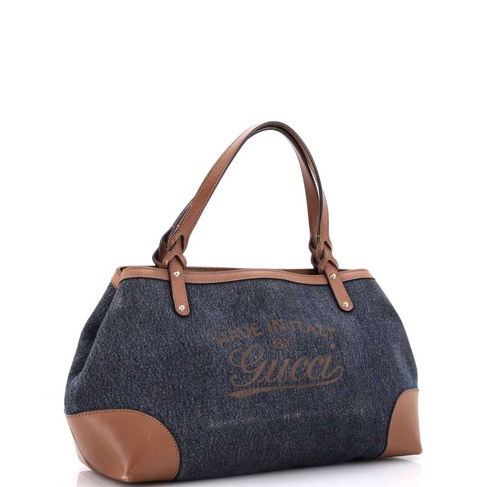 GUCCI Craft Tote Denim Medium - image 2