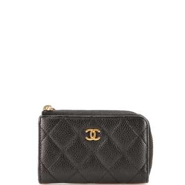 CHANEL Key Pouch Quilted Caviar