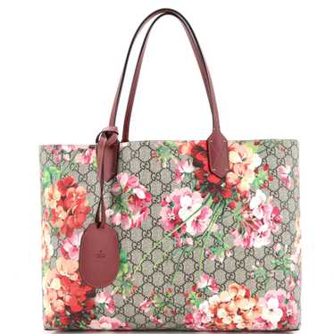 GUCCI Reversible Tote Blooms GG Print Leather Medi