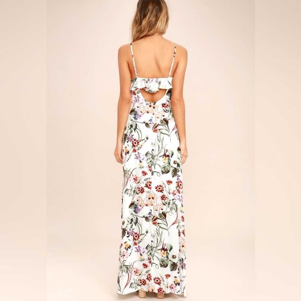 Lulu’s Bloom On Ivory Floral Print Maxi Dress - image 4