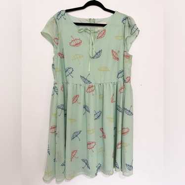 ModCloth dress mini short size XL novelty print I… - image 1