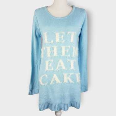 Minkpink Sweater Dress Let Them Eat Cake Baby Blu… - image 1