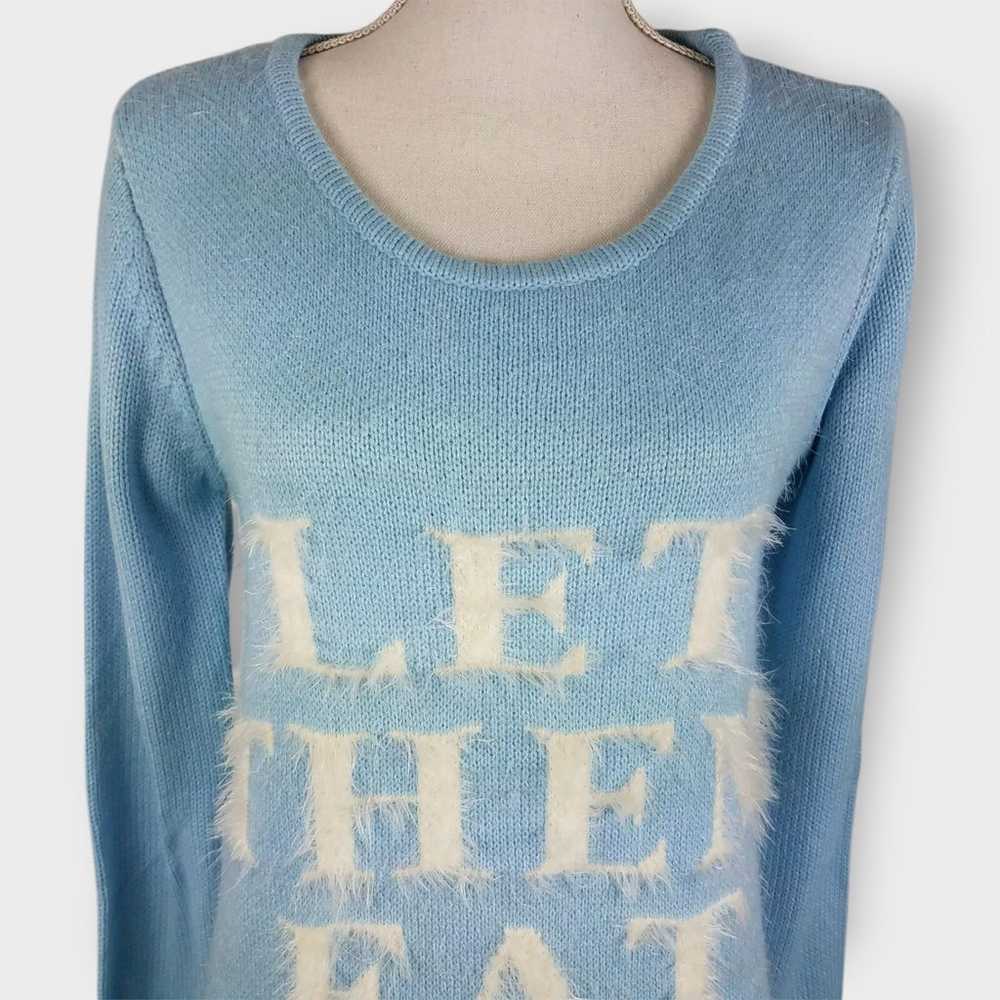 Minkpink Sweater Dress Let Them Eat Cake Baby Blu… - image 2