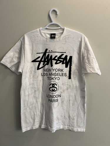 Stussy × Vintage Stussy World Tour Shirt Rare