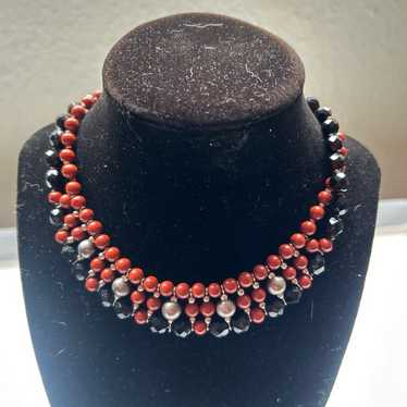 necklaces Botanica Carnelian & Black Obsidian cho… - image 1