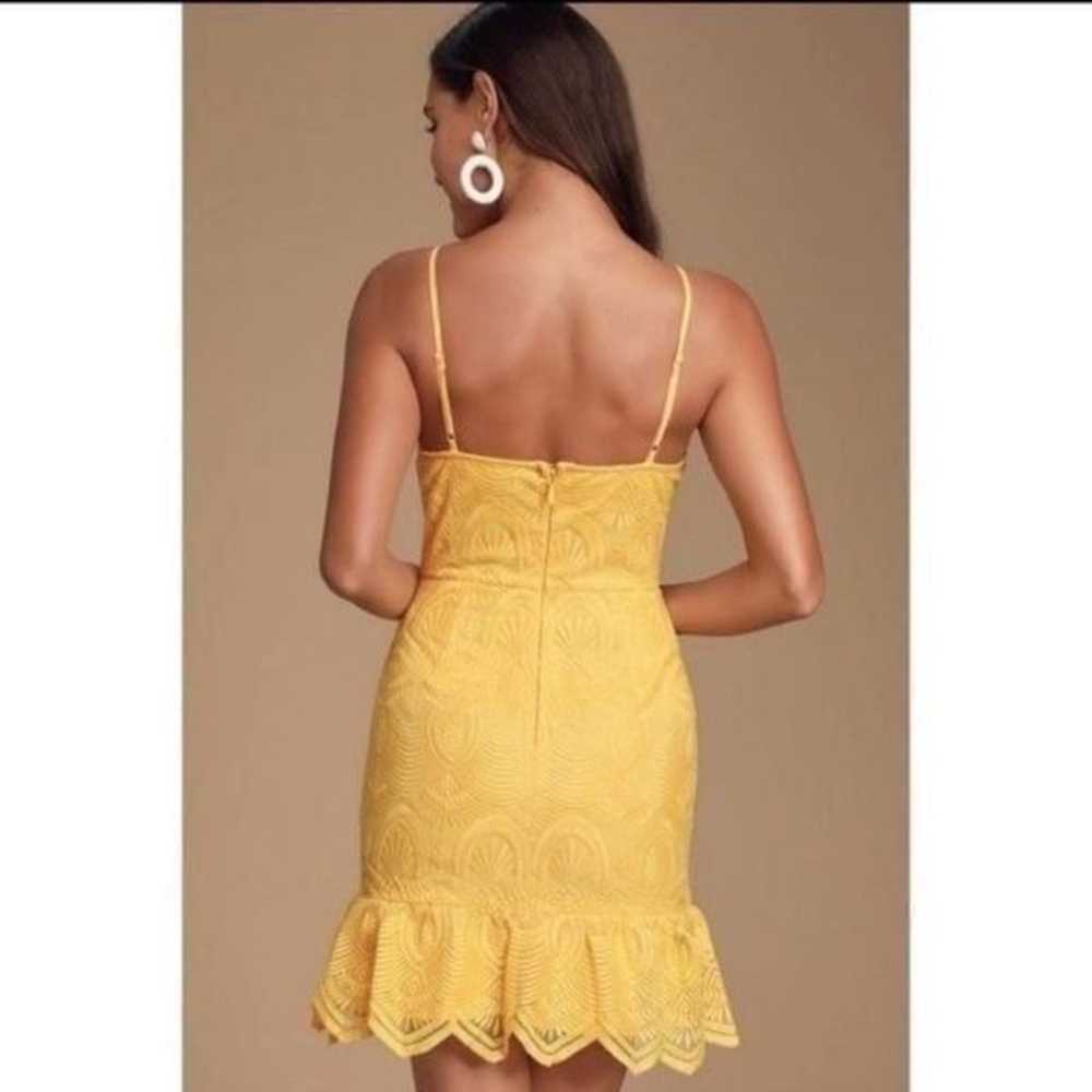 NEW Lulus Shura Yellow Embroidered Sleeveless Dre… - image 3