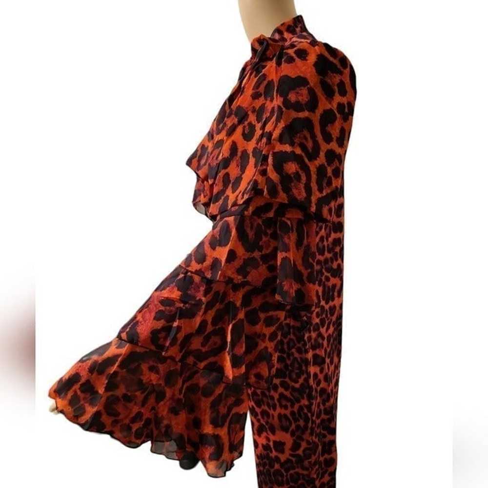 K + Glam Red Cheetah Jumpsuit (Size 1XL) - image 6