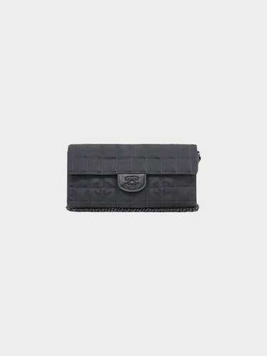 Chanel 2002 Black Chocolate Bar Nylon Bag