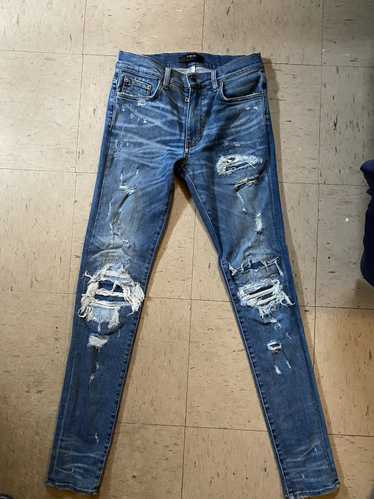 Amiri Amiri Jeans Blue Distressed Denim