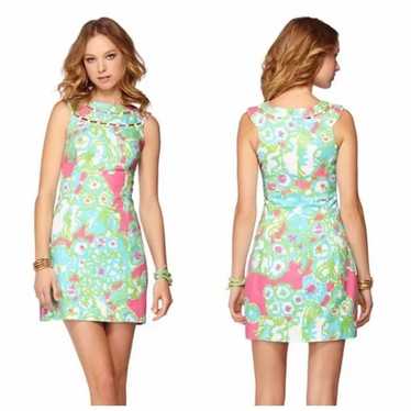 Lilly Pulitzer Lindy Dress Pop Pink A Delicacy Be… - image 1