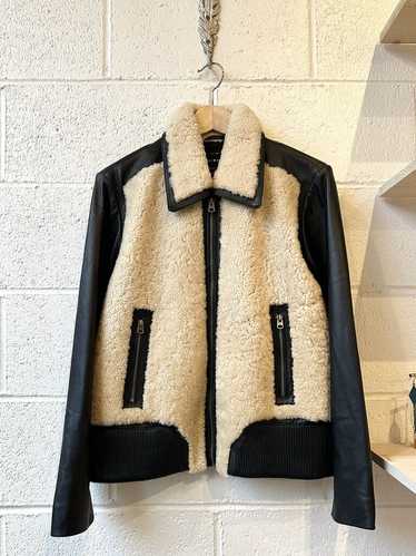 Lucky Brand leather & shearling jacket