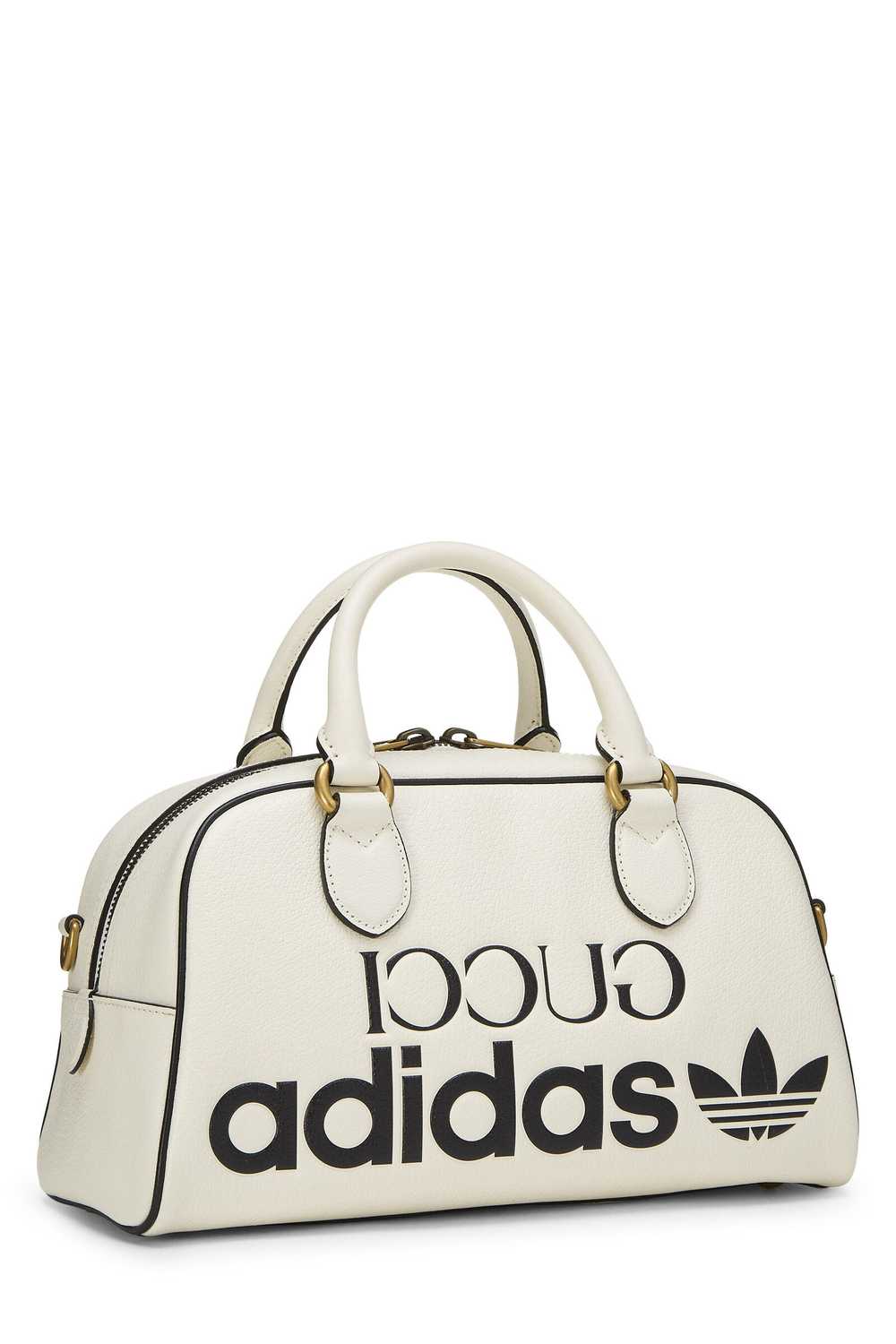 Adidas x Gucci Leather Bowling Bag Mini Send in S… - image 2