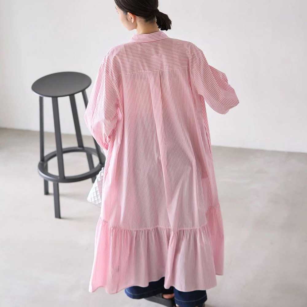 Rope Picnic♡ Volume Stripe Shirt Dress Kyoko Yosh… - image 10